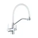 Смеситель для кухни MEXEN DUO WHITE\CHROME на две воды (MEX-671701-02)