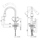 Смеситель для кухни Qtap Spring CRB 007F-1 с рефлекторным изливом (QTSPRCRB007F1) фото 2 Aquada.com.ua