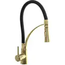 Смеситель для кухни REA GASPAR BLACK GOLD золотой высокий (REA-B1019)