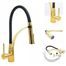 Смеситель для кухни REA GASPAR BLACK GOLD золотой высокий (REA-B1019)