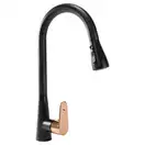 Смеситель для кухни REA MILD BLACK ROSE GOLD черный\розовое золото (REA-B4801)