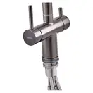 ZERIX LUX-024 Кухонный смеситель на две воды, графит (ZX5557)