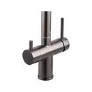 ZERIX LUX-024 Кухонный смеситель на две воды, графит (ZX5557)