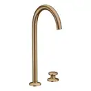 Змішувач для умивальника Axor Select 260 на 2 отвори, із донним клапаном push-open, Brushed bronze (48060140)