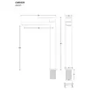 Смеситель для раковины (умывальника) Corsan ANGO CHROME хром высокий (CMB3029CH)