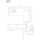 Corsan TRINO Смеситель для раковины скрытый, хром (CMB7115CH)