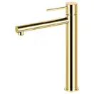 Смеситель для раковины (умывальника) Corsan LUGO GOLD золотой высокий (CMB7512GL)
