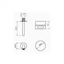 Змішувач для умивальника GRB Incool Inox, хром (90108003)