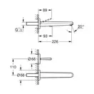Змішувач для раковини на два отвори Grohe Eurodisc Joy L-size (19969LS0)