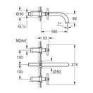 Змішувач для раковини Grohe Atrio S-Size (20164AL3)