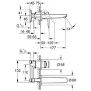 Grohe BauLoop New Смеситель для раковины, хром (20289001)