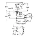 Grohe Eurocube Смеситель для раковины, L-размер, хром (2313500E)