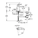 Змішувач одноважільний для раковини Grohe Eurosmart Cosmopolitan M-Size, хром (2339600E)