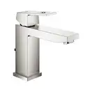 Змішувач для умивальника Grohe Eurocube M-Size, з донним клапаном, сталь (23445DC0)
