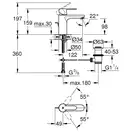 Змішувач одноважільний для раковини M-Size Grohe Get 23454000