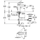 Grohe Start Смеситель для раковины M-Size, хром (23455002)