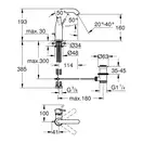 Смеситель для раковины Grohe Essence (цвет - холодный рассвет, матовый), с донным клапаном (23462GN1) фото 2 Aquada.com.ua