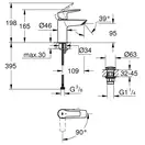 Grohe Start Смеситель для раковины S-Size, хром (23551002)