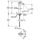 Grohe BauLoop New Смеситель для раковины XL, хром (23764001)