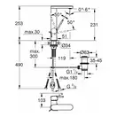 Змішувач для умивальника Grohe Plus, хром (23843003)