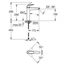 Grohe Eurosmart New Смеситель для раковины XL, хром (23971003)
