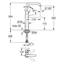 Змішувач для умивальника Grohe Essence New XL-Size, бронза (24170GN1)