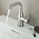 Grohe Essence New Смеситель для умывальника, черный (24176KF1)