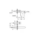 Змішувач для умивальника Grohe Plus, M-Size, зовнішня частина, хром (29303003)