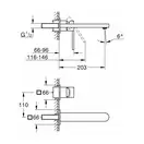 Grohe Plus Смеситель для раковины, L-Size, хром (29306003)