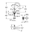 Змішувач для раковини Grohe Atrio L-Size (32042AL3)