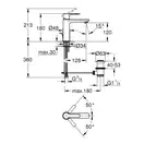 Змішувач для раковини Grohe Lineare New S-Size, сталь (32114DC1)