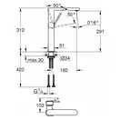 Grohe Plus Смеситель для умывальника, хром (32618003)