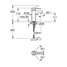 Змішувач для умивальника Grohe Essence New S-Size, хром (34813001)