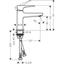 Hansgrohe Metropol Смеситель для умывальника, бронза (32500140)