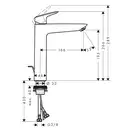 Hansgrohe Logis Смеситель для раковины, черный матовый (71090670)