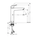 Hansgrohe Logis 190 Смеситель для умывальника, хром (71091000)