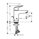 Hansgrohe Logis 100 Смеситель для умывальника, хром (71104000)