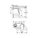 Hansgrohe Novus Смеситель для умывальника, хром (71127180)