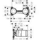Hansgrohe Novus Смеситель для умывальника, хром (71127180)