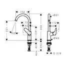 HANSGROHE Logis Смеситель для раковины, черный матовый (71131670)