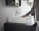 Смеситель для раковины 70 Hansgrohe Logis (цвет - хром), с металлическим сливным гарнитуром 71170000