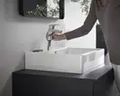 Смеситель для раковины 70 Hansgrohe Logis (цвет - хром), с металлическим сливным гарнитуром 71170000