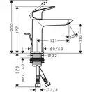Hansgrohe Logis 110 Смеситель для умывальника, хром (71251000)
