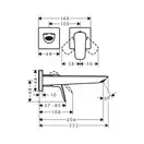 Hansgrohe Logis Смеситель для умывальника, хром (71256000)