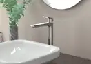Смеситель для раковины высокий Hansgrohe Logis Fine (цвет - хром), с донным клапаном (71257000) фото 2 Aquada.com.ua