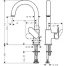 Hansgrohe Vernis Blend 100 Смеситель для умывальника, хром (71554000)
