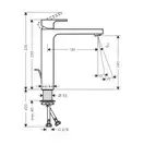 Hansgrohe Vernis Shape 190 Смеситель для умывальника, черный (71562670)