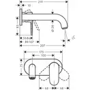 Hansgrohe Vernis Shape Смеситель для умывальника, черный (71578670)