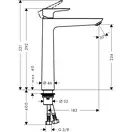 Змішувач для умивальника Hansgrohe Talis E 240, Polished Gold Optic (71717990)