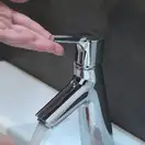 Змішувач для умивальника Hansgrohe Talis S 80 з донним клапаном Push-Open, хром (72011000)